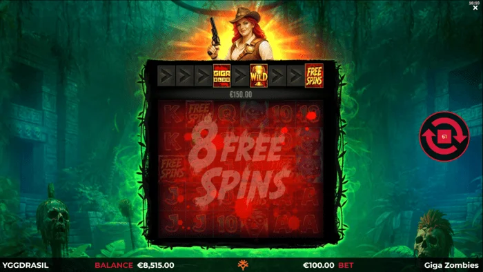 Giga Zombies - gratis spins gestart